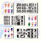 Stainless Steel DIY Nail Art Templates(MRMJ-WH0092-017)-3