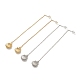 304 Stainless Steel Long Chain with Shell Dangle Stud Earrings for Women(EJEW-A068-02P)-2