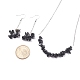 Natural Obsidian Chips Beaded Jewelry Set(SJEW-JS01231-01)-8