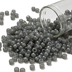 TOHO 6/0 Round Beads, Japanese Seed Beads, (1150) Translucent Grey, 4mm, Hole: 1.5mm, about 840pcs/50g(SEED-XTR06-1150)