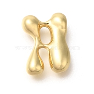 Rack Plating Brass Beads, Balloon Letter, for Personalized Name Necklaces Making, Long-Lasting Plated, Lead Free & Cadmium Free, Real 18K Gold Plated, Letter D, 23.5x17x7mm, Hole: 2mm(KK-S051-01G-D)