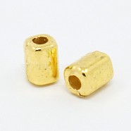 Alloy Spacer Beads, Cuboid, Golden, 4x3x3mm, Hole: 1mm(X-PALLOY-M018-04G)