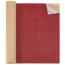 Self Adhesive Linen Fabric Patches, Sturdy Fabric Couch Repair Kits, Dark Red, 40cm, 2m/roll(AJEW-WH0270-16D)