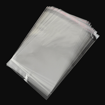 Rectangle OPP Cellophane Bags, Clear, 12x7cm, Unilateral Thickness: 0.035mm, Inner Measure: 7.5x7cm