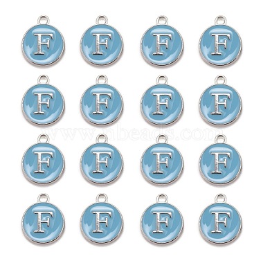 Emaille Charms aus platinierter Legierung(X-ENAM-S118-04F-P)-2