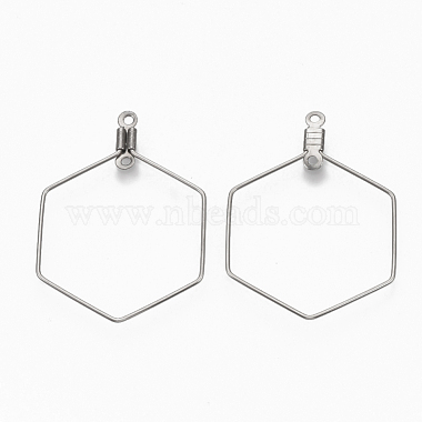 304 Stainless Steel Wire Pendants(STAS-T051-006)-2