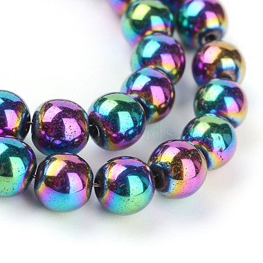 Non-magnetic Synthetic Hematite Beads Strands(X-G-S096-4mm-5)-2