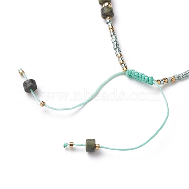 Bracelets de perles de nylon tressés réglables(BJEW-JB05504-01)-3