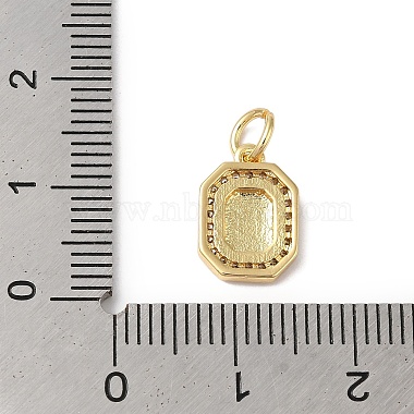 Real 18K Gold Plated Brass Micro Pave Clear Cubic Zirconia Pendants(KK-L216-002G-R)-3