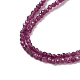brins de perles de rubis naturels(X-G-K366-C09-2mm)-4