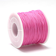 Polyester Cords, Light Coral, 0.5~0.6mm, about 131.23~142.16 yards(120~130m)/roll(OCOR-Q038-106)