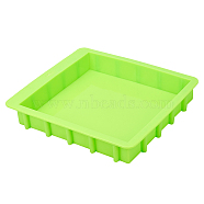 Soap Food Grade Silicone Molds, Lime, 31.5x29x4.8cm(DIY-WH0209-79)