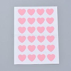 Kraft Paper Stickers, Self Adhesive Inkjet Printing Labels, Heart, Pink, 120x88mm, heart: 14x16mm, about 24pcs/sheet, 12sheets/bag(AJEW-WH0077-01A)