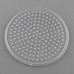 ABC Pegboards used for 5x5mm DIY Fuse Beads, Flat Round, Clear, 87x5mm(DIY-R014-02)