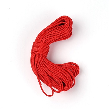 Braided Nylon D Loop Compound Bow Release Rope, Archery Bowstring Rope, Red, 2mm