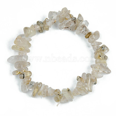Bracelets extensibles en quartz rutile naturel(BJEW-S143-15)-2