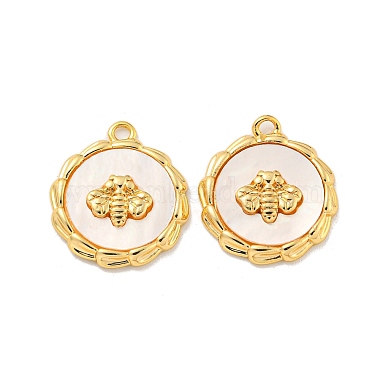 Natural White Shell Charms(KK-A214-22G)-1