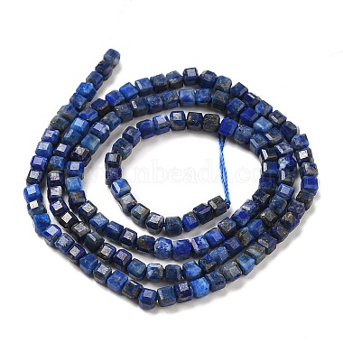 naturelles lapis-lazuli brins de perles(G-E608-B12)-2