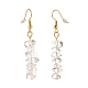 Boucles d'oreilles pendantes en perles de quartz naturel(EJEW-JE04788-03)-3