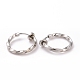 Electroplated Brass Twisted Tubular Hoop Earrings for Women(EJEW-G299-01A-P)-2