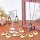 Elite 2 Sets Hollow Wooden Big Pendants(WOOD-PH0002-28)-2