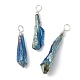 Electroplated Natural Quartz Crystal Dyed Pendants(PALLOY-JF02324-06)-1