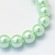 Baking Painted Pearlized Glass Pearl Round Bead Strands(HY-Q003-4mm-04)-2