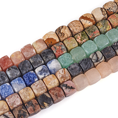 fashewelry 100шт. 10 бусины из натуральных драгоценных камней в стиле(G-FW0001-20)-2