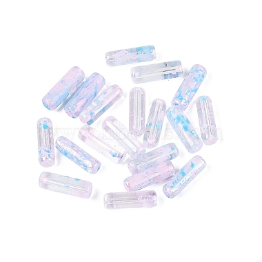 Picasso Transparent Glass Bugle Beads(SEED-N010-02A-12)-1
