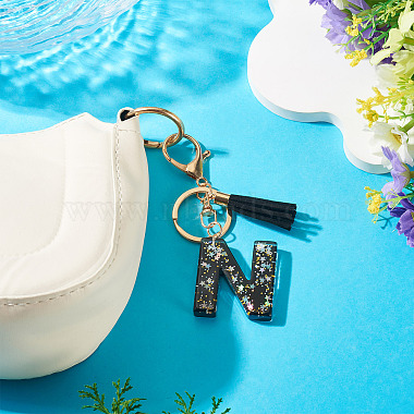1Pc Resin Letter Keychains(KEYC-TADJ0001-09N)-5