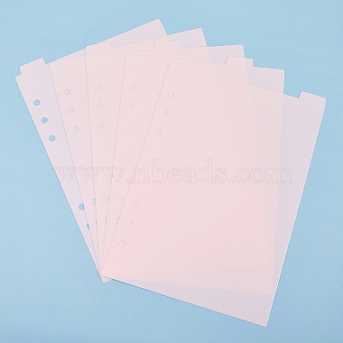 A5 Frosted Plastic Discbound Notebook Index Divider Sheets(KY-WH0046-90B)-5
