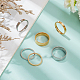 2 Sets 2 Colors 304 Stainless Steel Plain Band Rings Set for Women(RJEW-AN0001-20)-7