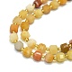 Brins de perles de jade en soie dor&eacute;e naturelle(G-I376-D55-01)-3
