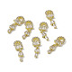 Brass Pave Clear Cubic Zirconia Nail Charms(MRMJ-B002-11LG)-3