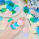 600Pcs 5 Colors Iridescent PVC Paillette/Sequins Pendants(KY-OC0001-33B)-3