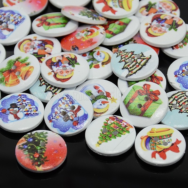 holiday buttons sewing