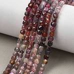 Natural Multicolor Spinel Beads Strands, Faceted, Cube, 3.5~4.5x4~4.5x4~4.5mm, Hole: 0.6~0.8mm, about 99~104pcs/strand, 15.43''(39.2cm)~15.55''(39.5cm)(G-D103-C05)