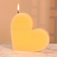 DIY Silicone Candle Molds, for Scented Candle Making, Heart, 12.5x14.4x2.65cm(DIY-Q033-10A)