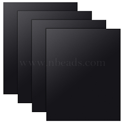 ABS Plastic Mould Plates, Rectangle, Sand Table Building Model Material Supplies, Black, 250x200x1mm(AJEW-WH0314-399G-01)