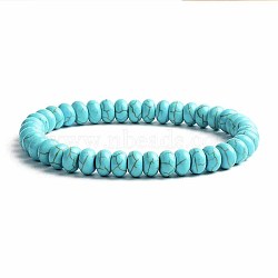 Turquoise Bracelet with Elastic Rope Bracelet, Male and Female Lovers Best Friend(DZ7554-20)