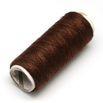 402 Polyester Sewing Thread Cords for Cloth or DIY Craft, Saddle Brown, 0.1mm, about 120m/roll, 10rolls/bag