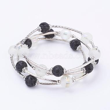 Electroplate Glass Bead Wrap Bracelets(BJEW-JB03260)-2