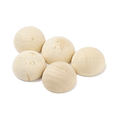 (Defective Closeout Sale: Wood Texture and Crack) Unfinished Natural Wood Cabochons(WOOD-XCP0001-68)-4