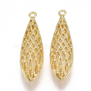 Real Gold Plated Drop Brass Pendants