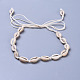 Adjustable Cowrie Shell Beads Beaded Necklaces(NJEW-JN02394)-1