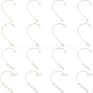 48Pcs 8 Style 316 Stainless Steel Ear Cuff Findings, Climber Wrap Around Non Piercing Earring Findings with Loops, Golden & Stainless Steel Color, 55~59x36~46x0.5mm, Hole: 4mm, 6Pcs/style(STAS-UN0038-18)