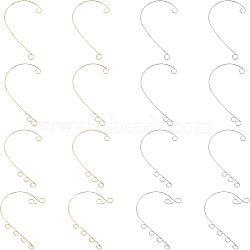 48Pcs 8 Style 316 Stainless Steel Ear Cuff Findings, Climber Wrap Around Non Piercing Earring Findings with Loops, Golden & Stainless Steel Color, 55~59x36~46x0.5mm, Hole: 4mm, 6Pcs/style(STAS-UN0038-18)