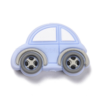 Light Steel Blue Vehicle Silicone Beads