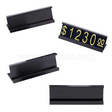 Black Aluminum Alloy Price Tags