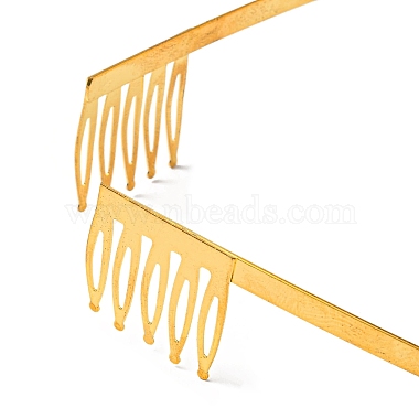 Brass Hair Band Findings(MAK-K021-11G)-2